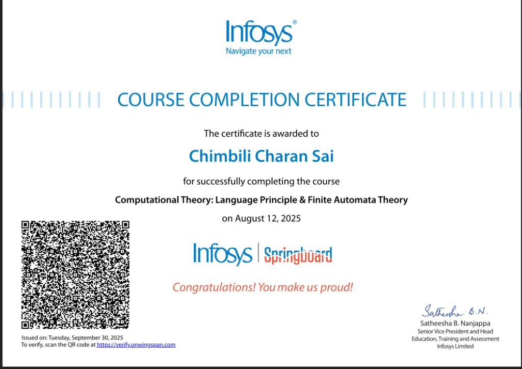 Computational Theory: Language Principle & Finite Automata Theory